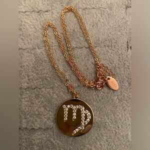 Rose Gold Sterling Silver Virgo Necklace